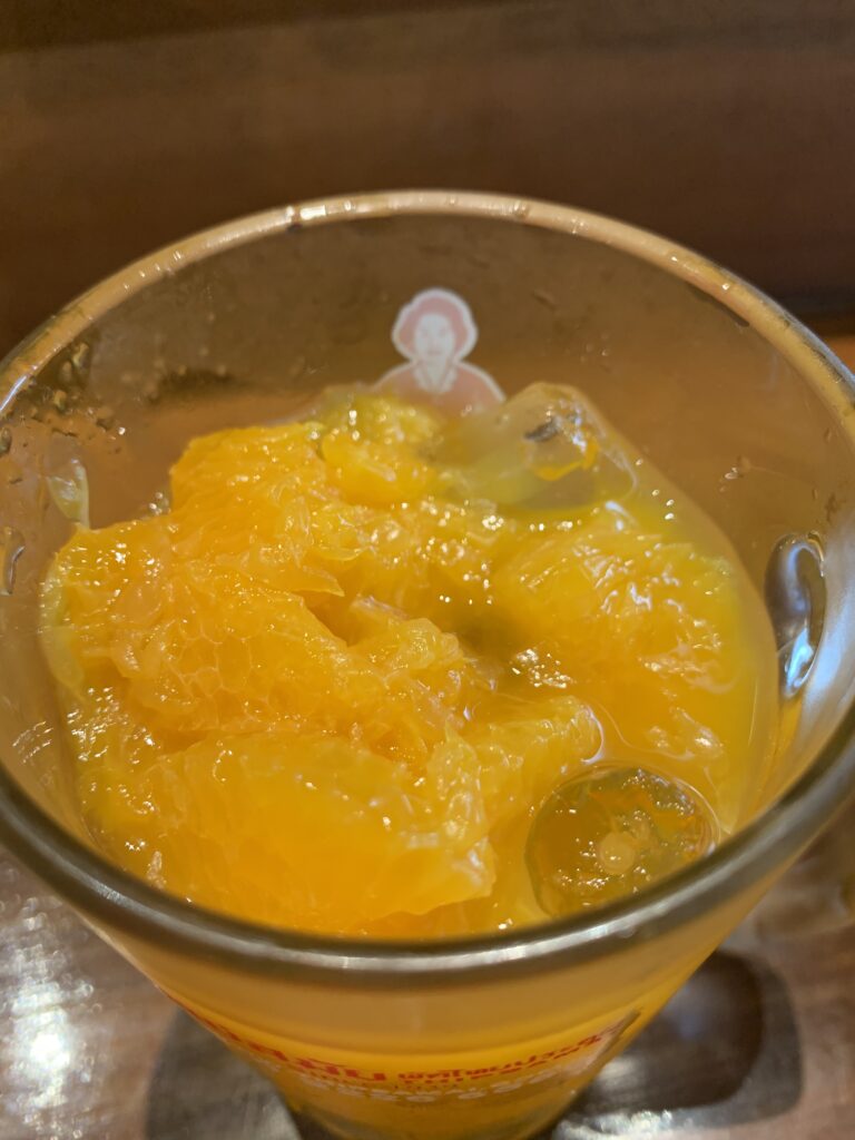 ティップサマイ アイコンサイアム オレンジジュース